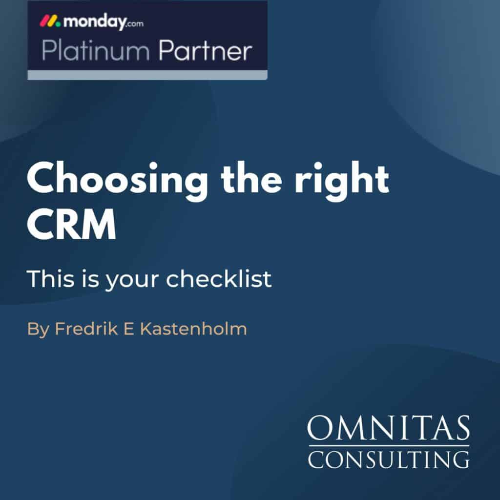 Choosing the right CRM