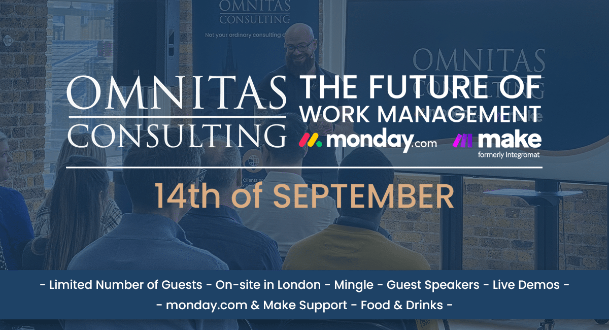 omnitas event in london with monday.com and make